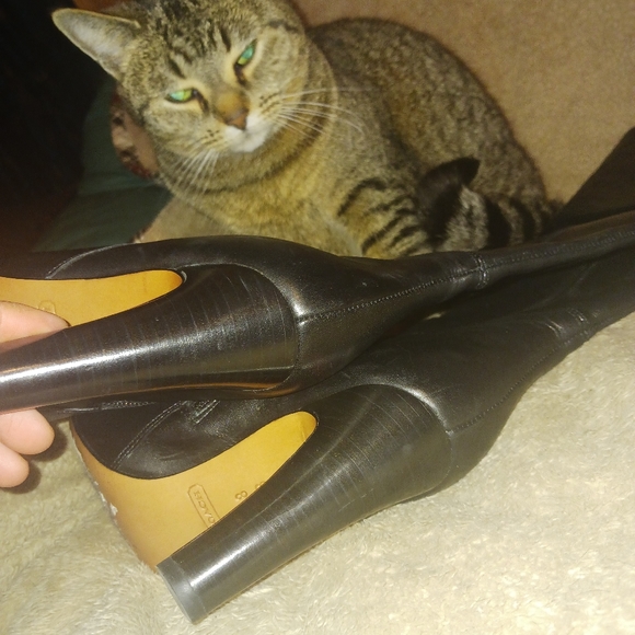 Coach black leather boot - Picture 6 of 7